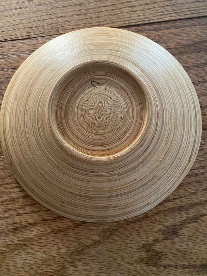 Natural Bamboo Dish Wood Fruit Salad Bowl - Image 2 of 4
