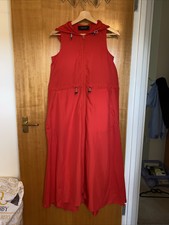 Peak Performance Sleeveless Red Wind Rain Jacket Long Size Xs