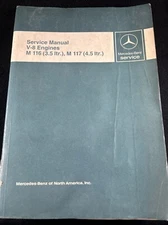 MERCEDES Service Manual V-8 Engines M 116 117 3.5 4.5 ltr 1984 FACTORY OEM (B)