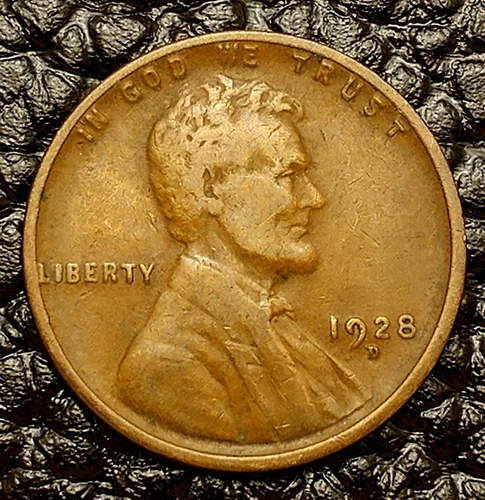 1928-D Lincoln Wheat Cent ~ FINE (F / FN) Condition ~ COMBINED SHIPPING!