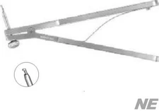 SS Rotatable Tip Gass Corneoscleral Punch 1.5 mm Diameter Head 0.75mm Deep Bite 