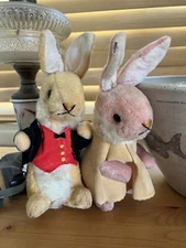 VTG Gunderful Creation Plush Faux Mohair Peter Rabbit Made Japan J Swedlin Inc