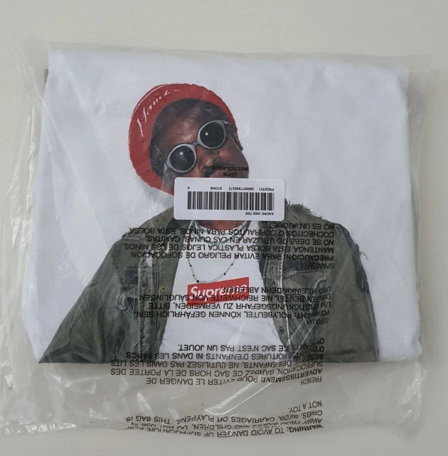 FW22 Supreme Andre 3000 tee size S small stone T shirt New And Unopened