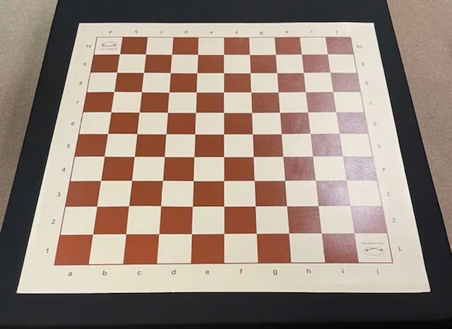 BROWN VINYL TOURNAMENT CHESS BOARD HIGH QUALITY *NEW*