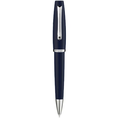 MONTEGRAPPA Kugelschreiber Manager Nachtblau Stahlbeschläge ISMANBIB_9