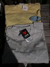 2 SPORTS T SHIRTS SIZE LARGE TYR THIRD DEGREE 100 COTTON