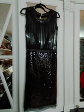 dolche gabbana chiffon and Sequinse bottom dress