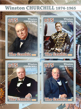 Stamps Winston Curchill 1+1 sheets perforated NEW 2024 year