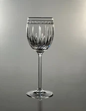Lenox Crystal “Vintage Jewel" pattern ~ 8-1/8" Wine Glass~Like Waterford NWOT