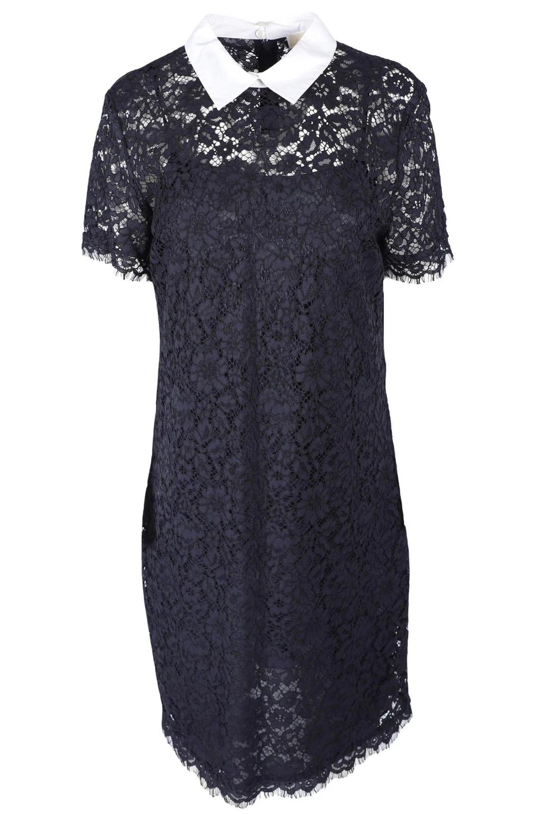 MICHAEL MICHAEL KORS MINI ABITO IN PIZZO NAVY US 10 UK 14