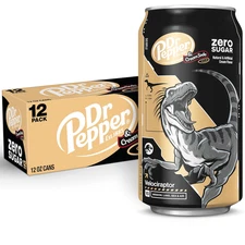 DR PEPPER and Cream Soda Zero Sugar, 12 Fl Oz Cans, 12 Pack