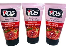 3 Alberto VO5 Leave In Conditioner Strawberries  Cream 5oz Sun Rip Strawberry  