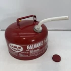 Vintage Eagle 2.5 Gallon Galvanized Steel Red Gas Can SP-2 1/2 EXCELLENT!