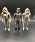 Vintage 1980 Star Wars At-AT Driver and Commander Action Figure Kenner Lot of 3