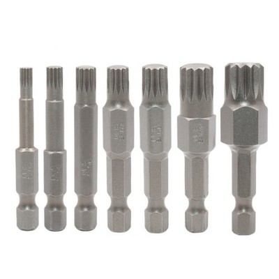 Heavy Duty 12 Point Screwdriver Bit Magnetic M 12 Optional Hex Shank