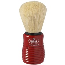 Omega Shaving Brush 10810 Boar Bristle Shaving Brush Marron