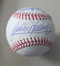 Roberto Sandy Alomar Sr. /Jr. Indians Blue Jays Yankees Autographed Baseball JSA