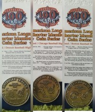 Cleveland Indians Baseball American Charter 100th Commerative Coin Complete Set