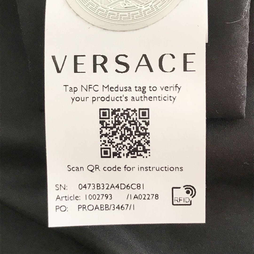 Versace Down Jacket Baroque Pattern Black Men's S… - image 12