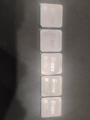 Lot Of 5 CPU'S : AMD Ryzen 5 PRO 5650G   AM4 Desktop APU   LENOVO PSB LOCKED