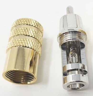CARDAS Audio GRCM 6MM Male RCA Phono Jack Solderable Plug connector - 1 piece