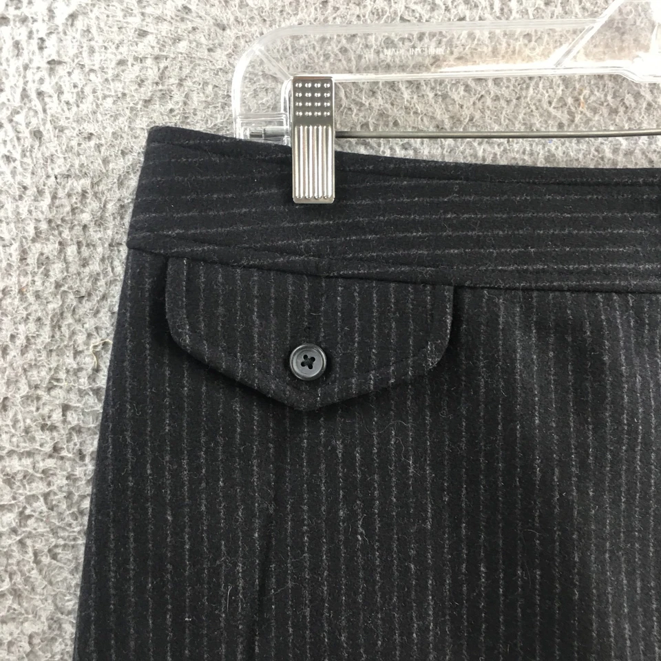 Falda Banana Republic Línea A Mujer 10 (Actual 34X18.5) Negra Rayas Cremallera Lateral Foto 2 de 4