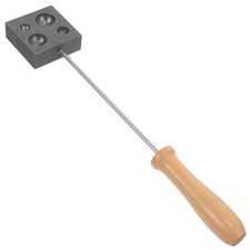 Graphite Mold 12.2 Inch Half Sphere Casting Tool for Glass Blowing and Jewelr...