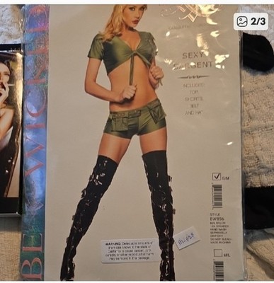 NWT Be Wicked Sexy Sargent Adult Costume