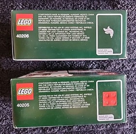 LEGO Seasonal: Little Elf Helpers (40205) & Santa (40206) NIB
