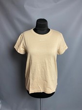 Miss Sixty Women’s Davian T-Shirt Logo Beige Embroidered Flower Size EUR XS