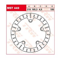 TRW Bremsscheibe (FüR: Honda VFR 1200 Crosstourer ABS SC76 17-21 Vorne )