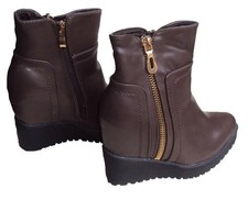 tolle Schuhe, Stiefeletten in braun mit Keilabsatz vom Designer Weide Gr.37