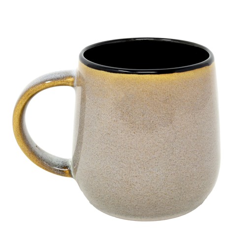 Coffee Mug Set Stoneware Grey Reactive Glaze 420ml Cups Tea Hot Beverages 6pcs - Picture 5 of 7