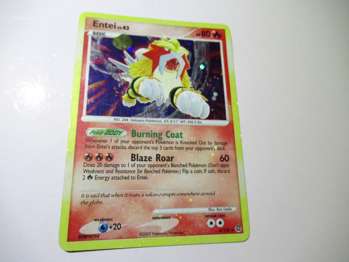 Entei Secret Wonders 4/132 Holo Bleed! Pokemon Card TCG Diamond