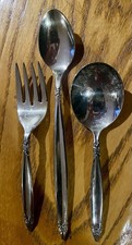 Vintage 1847 Rogers Brothers IS Silverware Baby/Childs Fork  2 Spoon Set