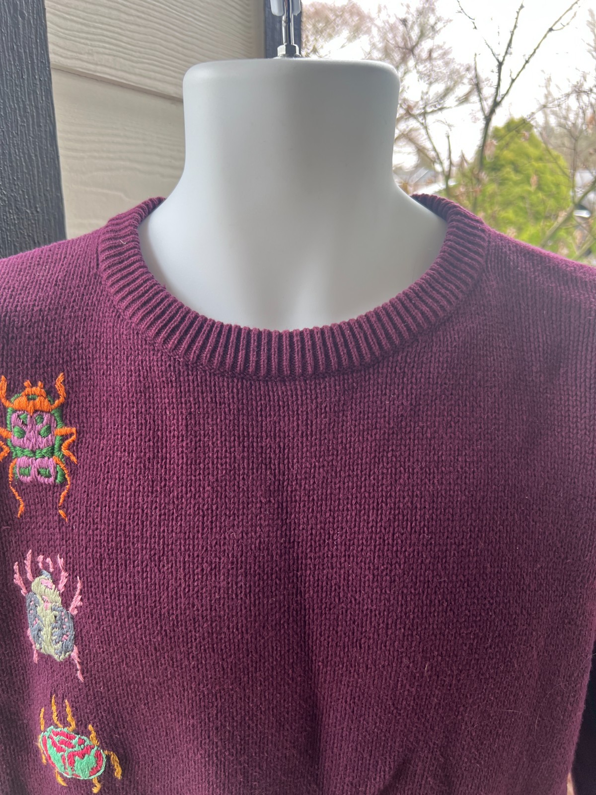 Essential Elements Embroidered Scarab Beetle Bug … - image 4