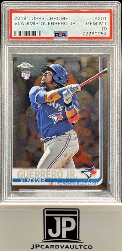 2019 Topps Chrome Vladimir Guerrero Jr. RC Rookie #201 Blue Jays PSA 10 GEM MINT