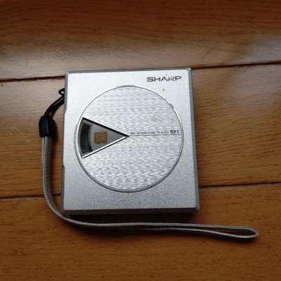 【美品】SHARP☆MDプレーヤー MD-MT521 SHARP MD-ST521 silver minidisc MD walkman player vintage