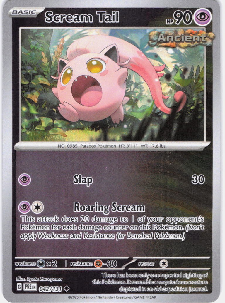 Scream Tail Uncommon SV: Prismatic Evolutions 042/131 NM