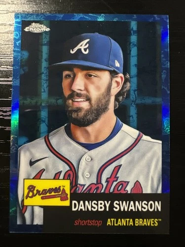 Dansby Swanson 2022 Topps Chrome Dansby Swanson #69 Blue