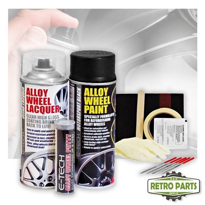Leichtmetallfelge Reparatur & Set Für Lincoln Komplett Pro DIY Farbe Schwarz