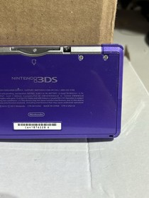 Nintendo 3DS Midnight Purple Portable Gaming Console Mint Condition
