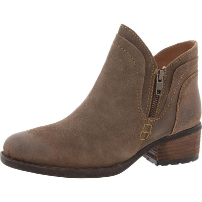 Born Womens Malta II Zipper Suede Booties BHFO 7000