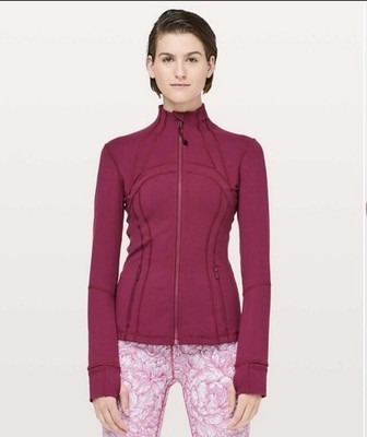 Lululemon Define Jacket Size 6 Star Ruby Zip Up Yoga Pilates Athleisure Spring