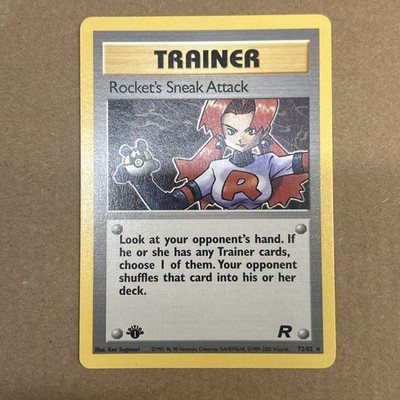 Pokemon 1st Edition - Rockets Sneak Attack - Holo - NM | eBay