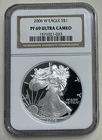 U.S. Mint 2006-W American Silver Eagle Proof NGC PF69 Ultra Cameo 1 oz