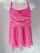 Dance Costume 12-Oct Pink AWCT Jazz Tap Sequins Skirt