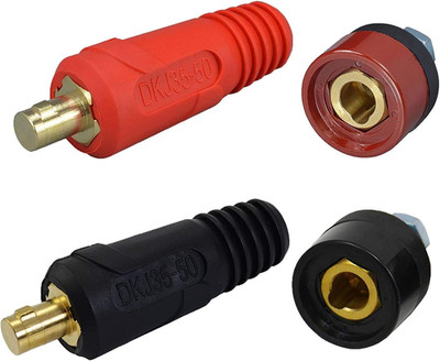 TIG Welding Cable Connector Plug Socket Set 315A Dinse 35-50mm² 4PCS