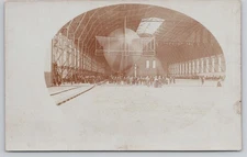 1912 RPPC Postcard Zeppelin Airship 'Hansa' (LZ 13) Potsdam Brandenburg Germany