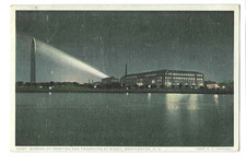 Vintage Bureau of Printing & Engraving at Night, Washington,D.C. Postcard
